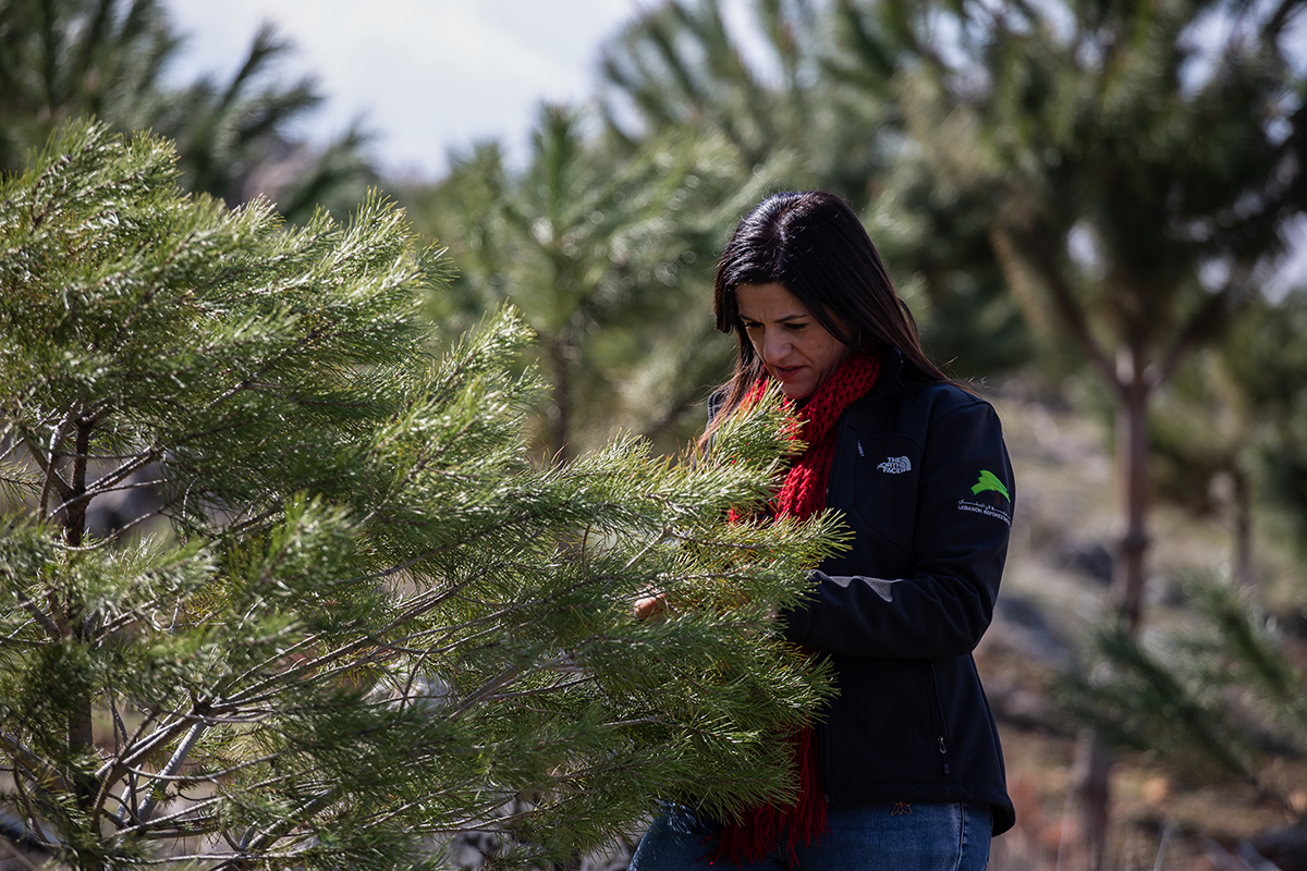 Dr Maya Nehme in Anjar Eco Park, Lebanon. Photo: UN Women/Lauren Rooney