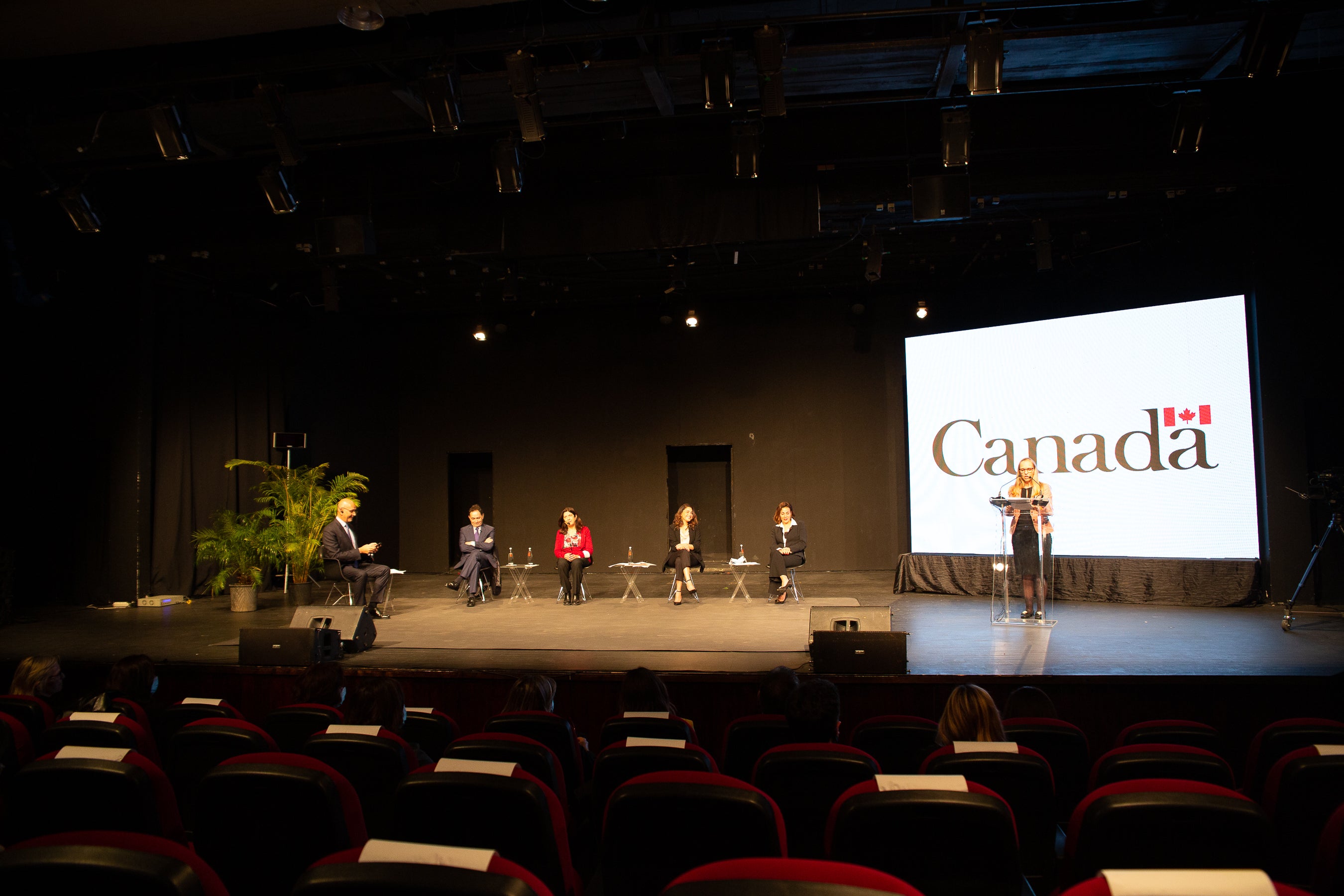 Chantal Chastenay, Ambassador of Canada to Lebanon, shares remarks during the event. Photo: UN Women/ Lauren Rooney