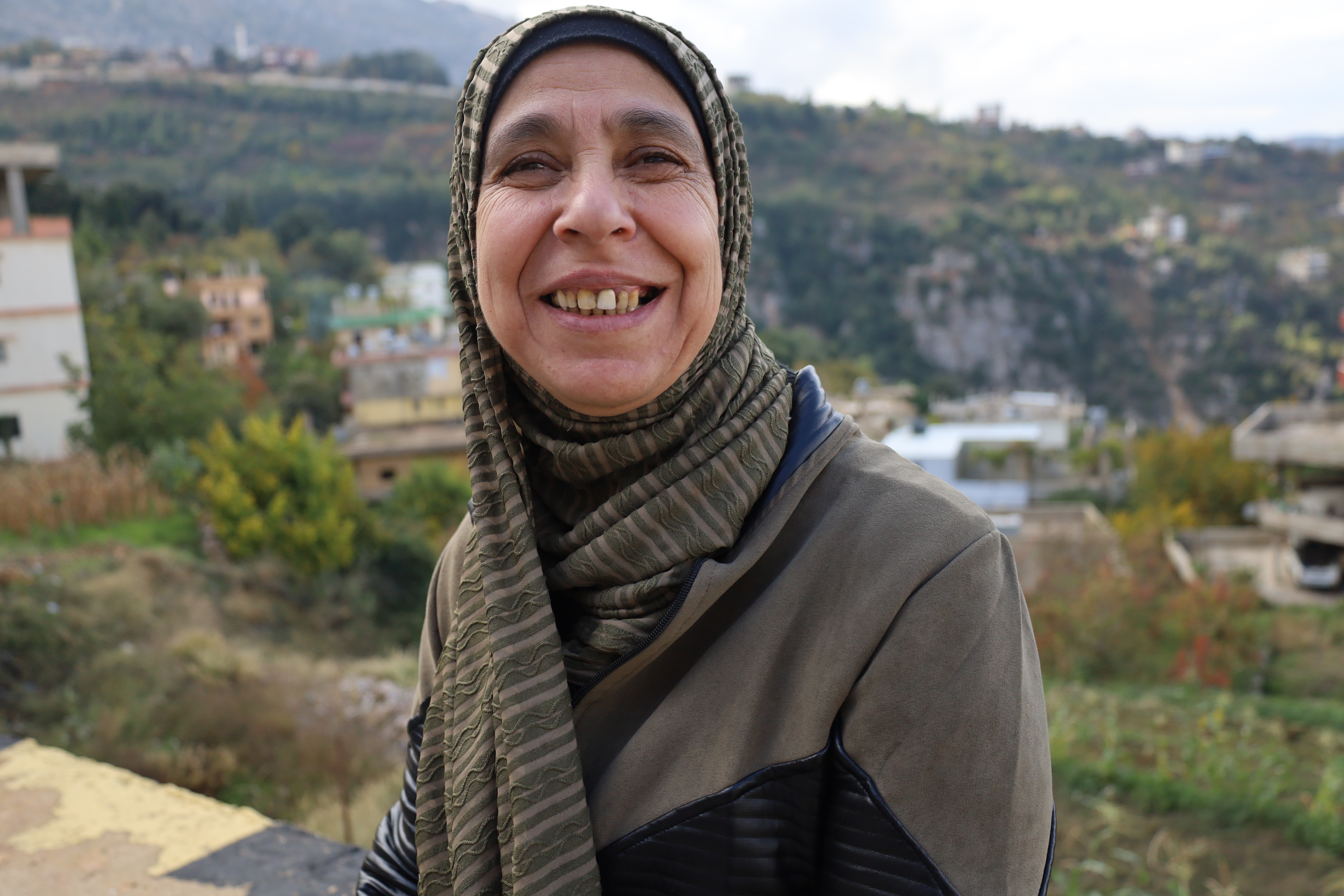Ramzieh Hammoud, 52, in her hometown in Akkar, Lebanon. Photo: UN Women Lebanon/Nour Abdul Reda