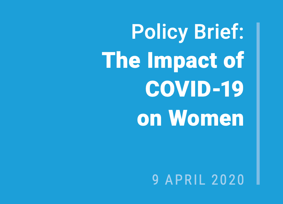 Policy brief: The impact of COVID-19 on women