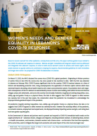 Women’s Needs and Gender Equality in Lebanon’s COVID-19 Response